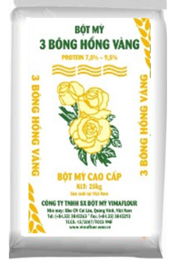 BỘT MỲ 3 BÔNG HỒNG VÀNG